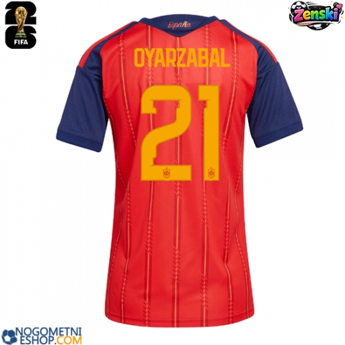 Ženski Nogometni dresi Španija Mikel Oyarzabal #21 Domači SP 2026 Kratek Rokav